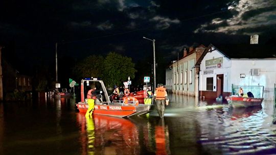 Braniewscy strażacy działają na południu Polski. Niosą wsparcie powodzianom