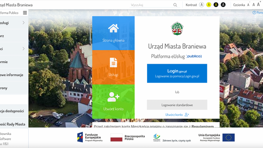 eUsługi dostępne w Urzędzie Miasta Braniewa