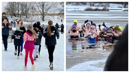 „Jaki Nowy Rok, Taki Cały Rok”. Mieszkańcy Braniewa biegali i morsowali „Jaki Nowy Rok, Taki Cały Rok”. Mieszkańcy Braniewa biegali i morsowali