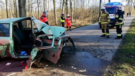 Kierowca w szpitalu. Pasażer zmarł