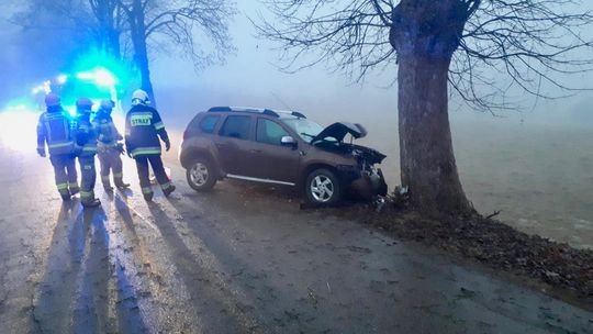 Kierująca Dacią uderzyła w drzewo