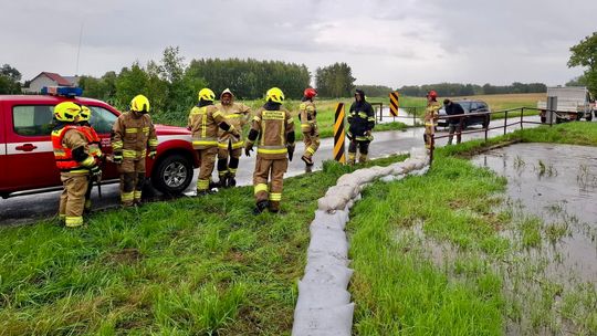Kilkanaście akcji jednego dnia. Tak wyglądała walka ze skutkami ulewy w powiecie braniewskim