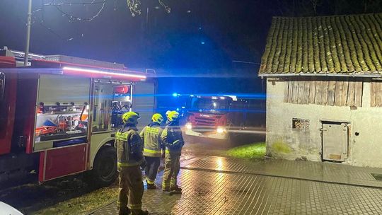 Łajsy: nocny pożar opanowany dzięki mieszkańcom i służbom ratunkowym