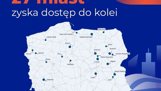 Lidzbark Warmiński wśród miast, które mają zyskać połączenia kolejowe. Ważny zapis w planach państwa