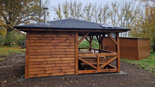 Maciejewo stawia na integrację. Powstała nowoczesna wiata rekreacyjna