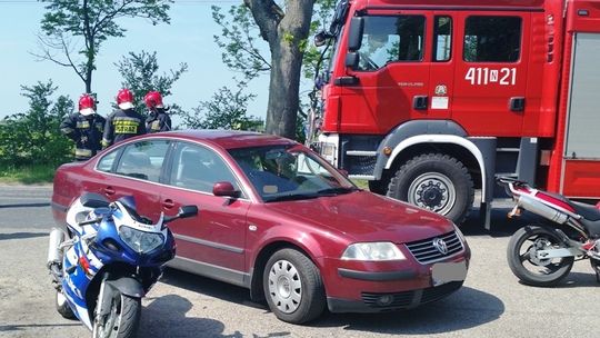 Motocyklista trafił do szpitala