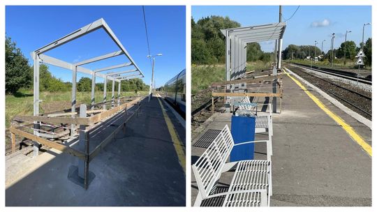 Pasażerowie w Pieniężnie nie zmokną. Wiata ochroni przed deszczem i zimnem