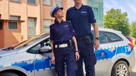 Policjant-koszykarz w braniewskim patrolu
