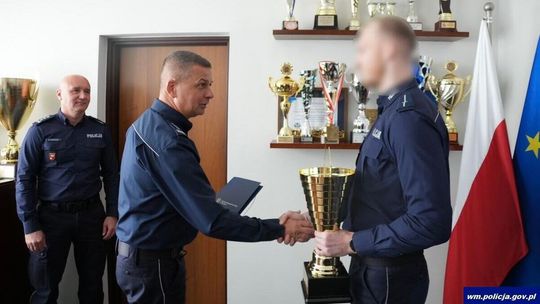 Policjant z Bartoszyc wśród najlepszych w Polsce! Zajął drugie miejsce w ogólnopolskim konkursie
