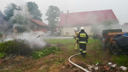 Pożar balotów