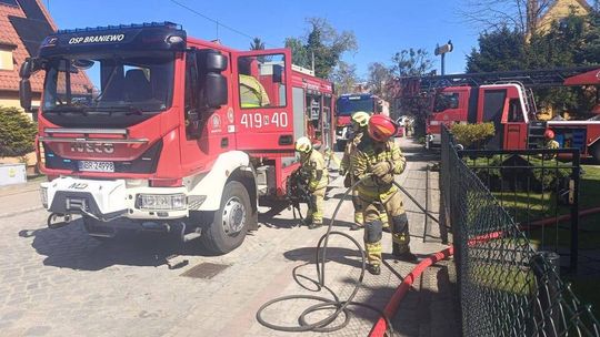 Pożar mieszkania w Braniewie. Na szczęście nikt nie ucierpiał