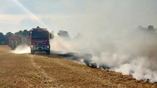 Pożar rżyska, pożar kombajnu