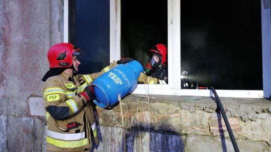 Pożar w Biedkowie. Na szczęście nikt nie ucierpiał