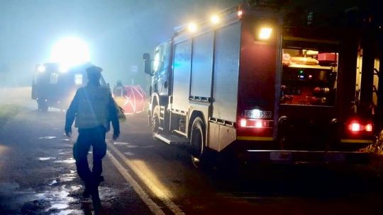 Śmiertelny wypadek pod Lelkowem. Kierowca zginął na miejscu Śmiertelny wypadek pod Lelkowem. Kierowca zginął na miejscu