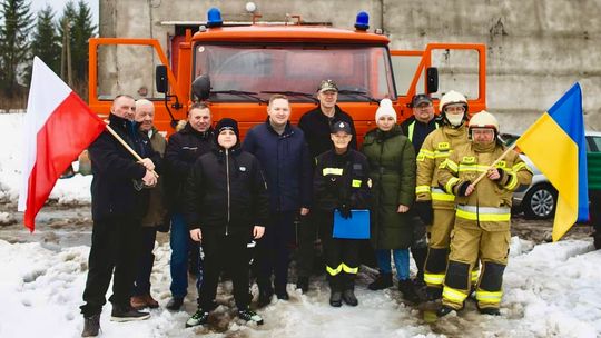 Strażacy ochotnicy z Zagaj przekazali wóz strażacki do Ukrainy