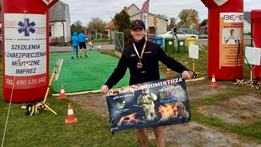 Strażak z Braniewa na podium Biegu Ogniomistrza Strażak z Braniewa na podium Biegu Ogniomistrza