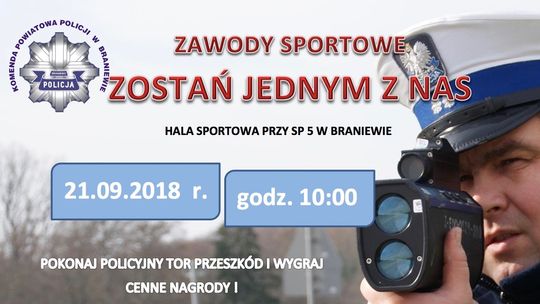 Zawody sportowe. Pokonaj policyjny tor przeszkód