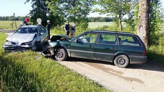 Zderzenie aut. Jedna osoba ranna