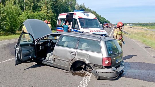 Zderzenie na S22. Na prostej drodze