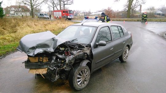 Zderzenie w Płoskini. Jedna osoba ranna