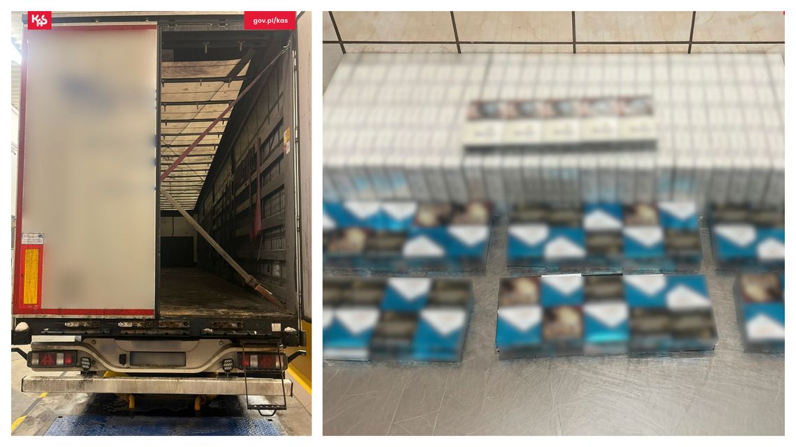 Kontrabanda w naczepie. Papierosy ukryte w profilach aluminiowych Kontrabanda w naczepie. Papierosy ukryte w profilach aluminiowych