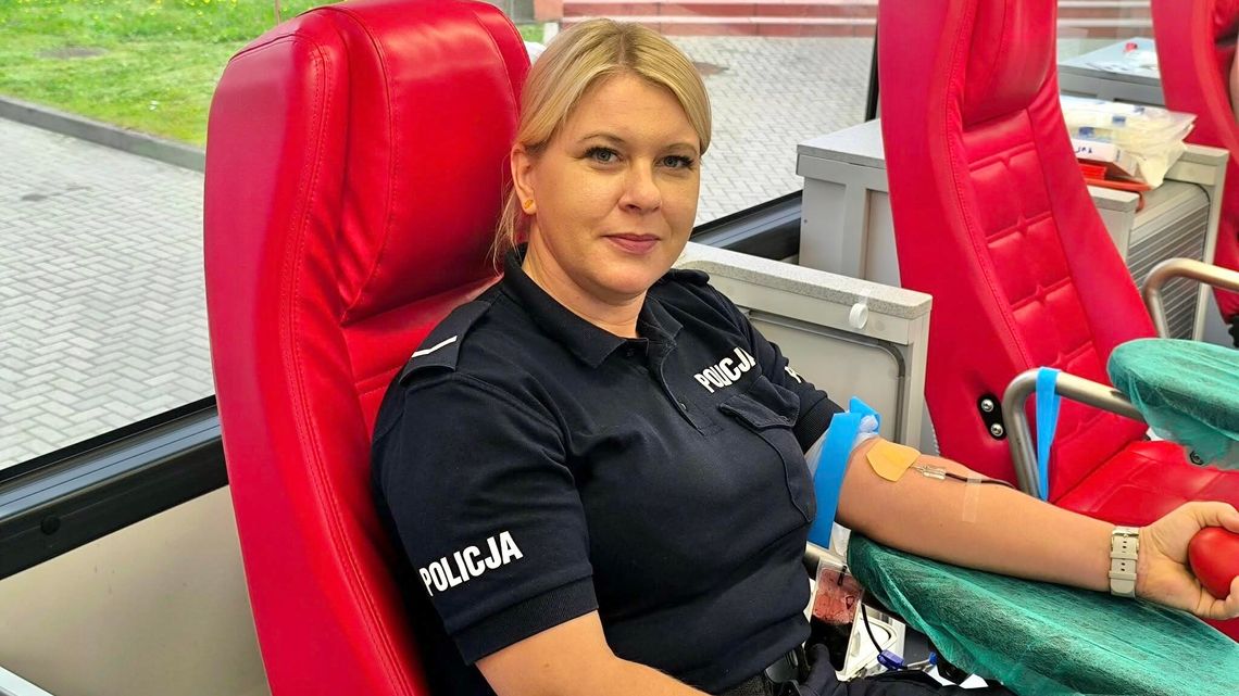Kropla dobra – morze życia. Oddaj krew z policjantami