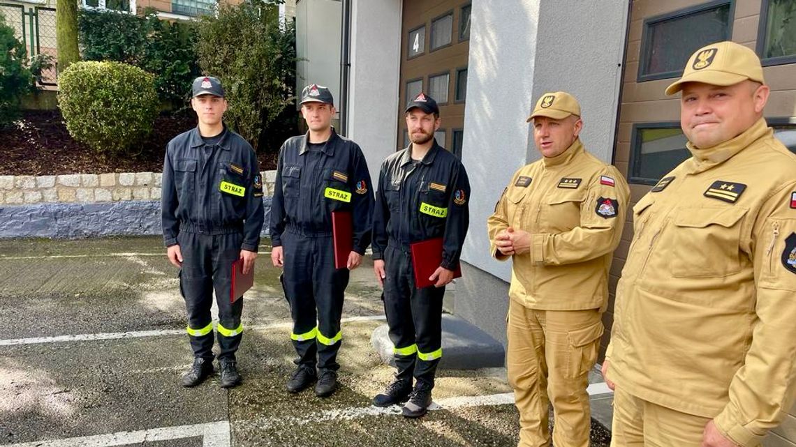 Młodzi podchorążowie szkolili się u braniewskich strażaków