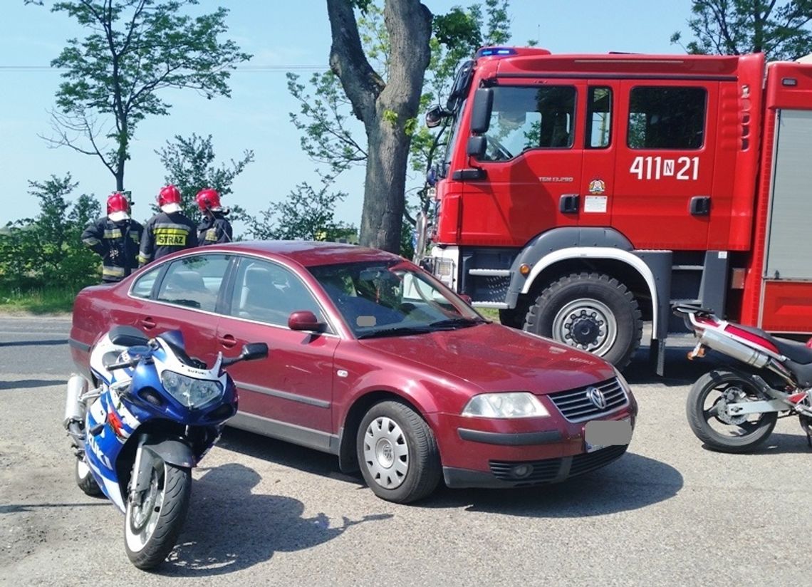 Motocyklista trafił do szpitala