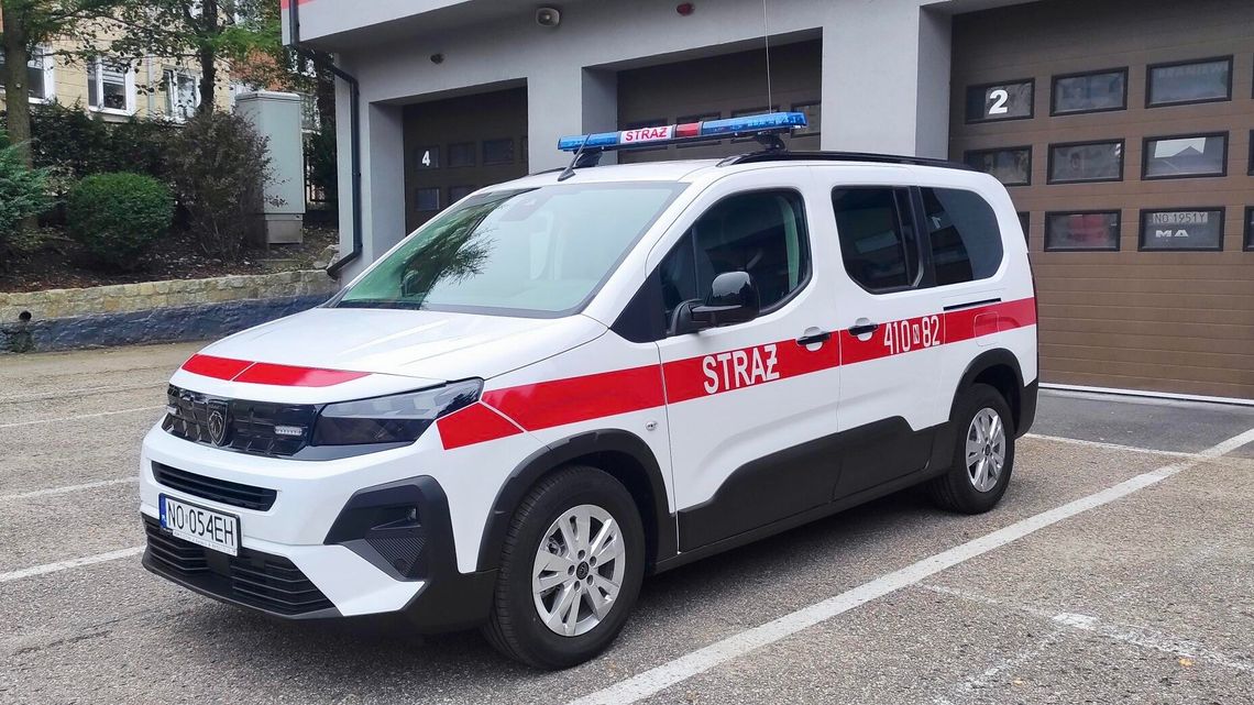 Nowy Peugeot Rifter zasilił flotę straży pożarnej w Braniewie