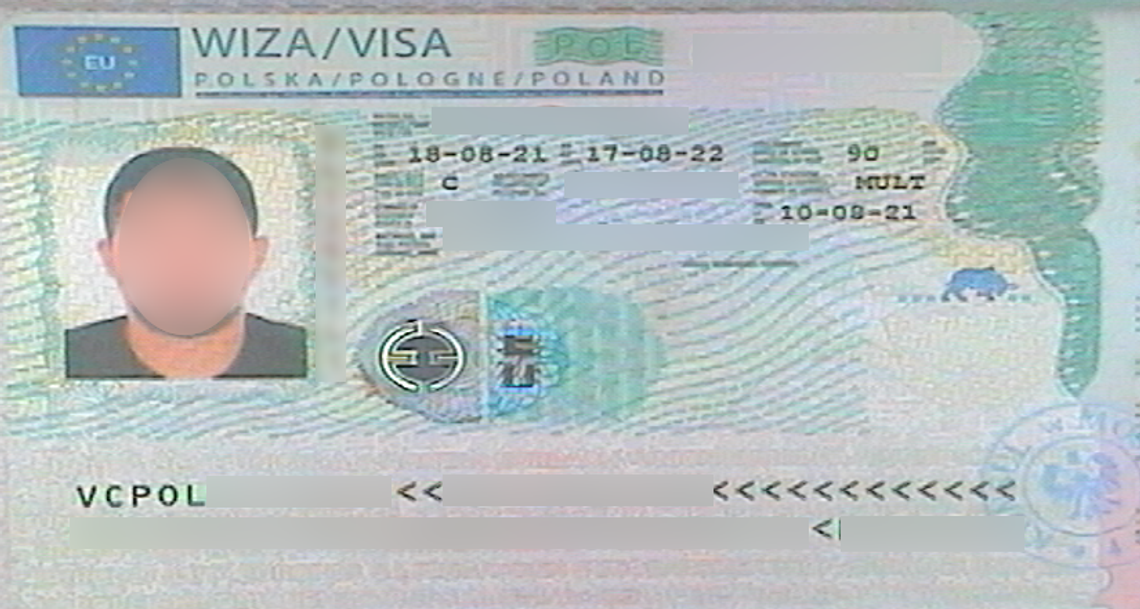 Obywatel Tadżykistanu kupił w Moskwie podrobioną wizę do Polski