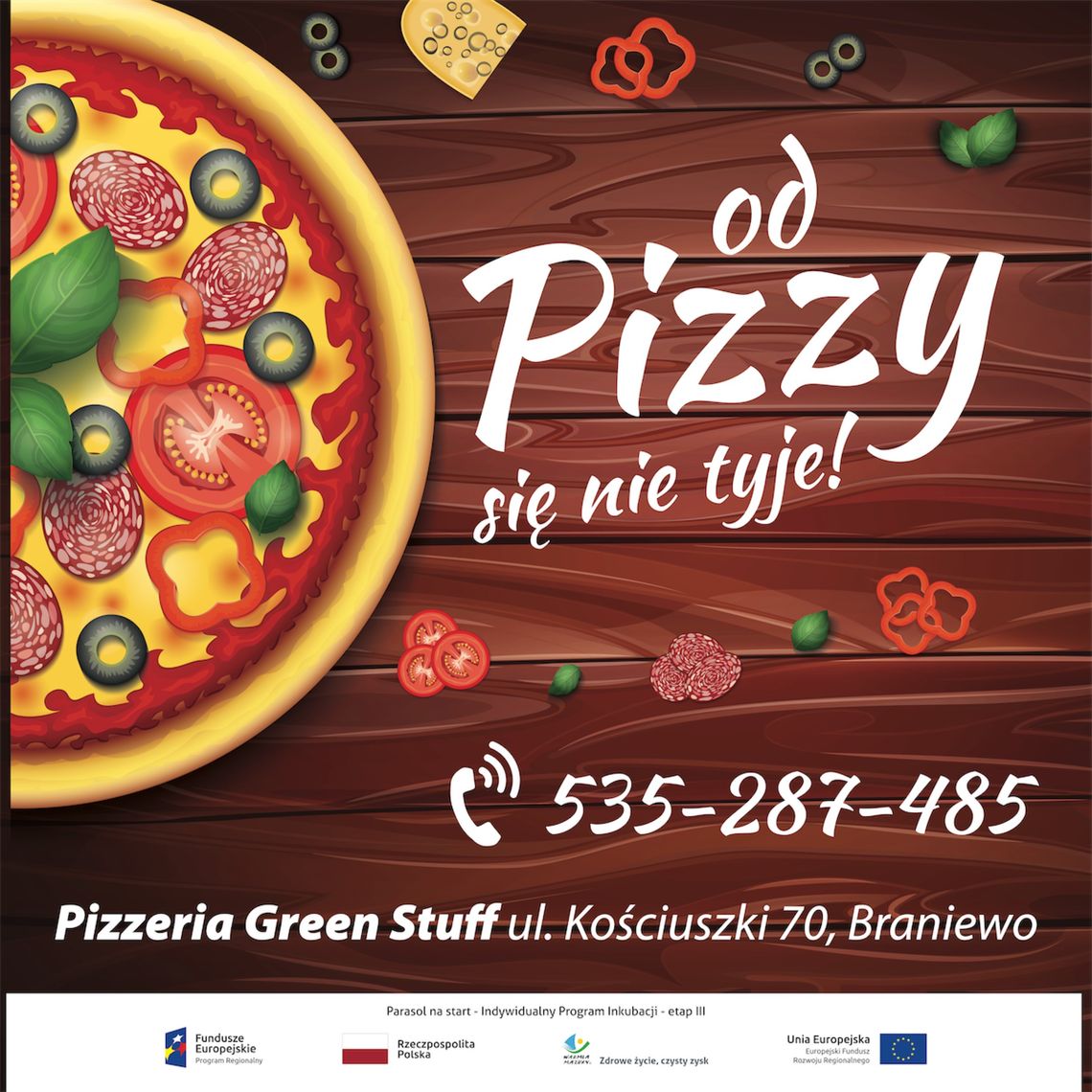 Od pizzy się nie tyje! Odwiedź Green Stuff lub zamów z dowozem [MENU]