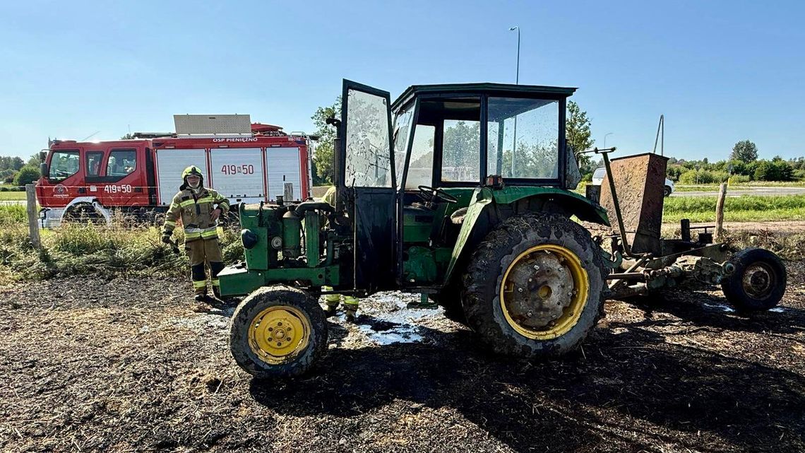 Ogień w polu. Na szczęście bez ofiar
