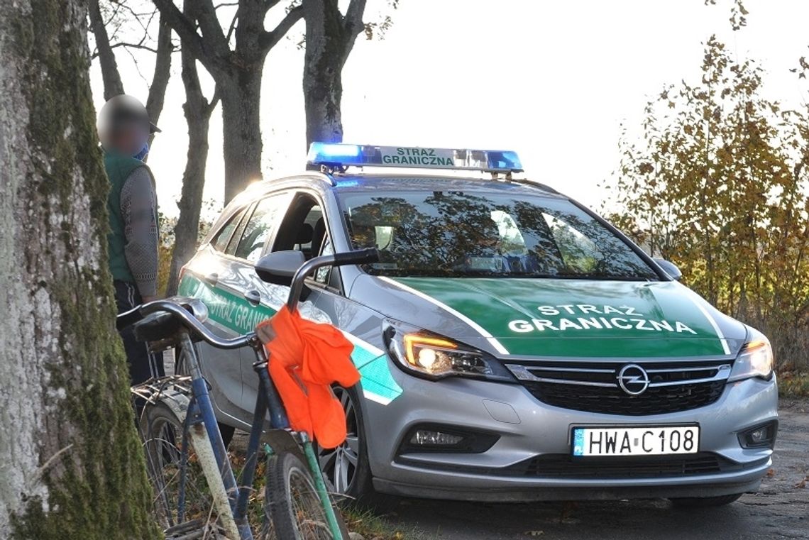 Pijany na rowerze wpadł na patrol Straży Granicznej