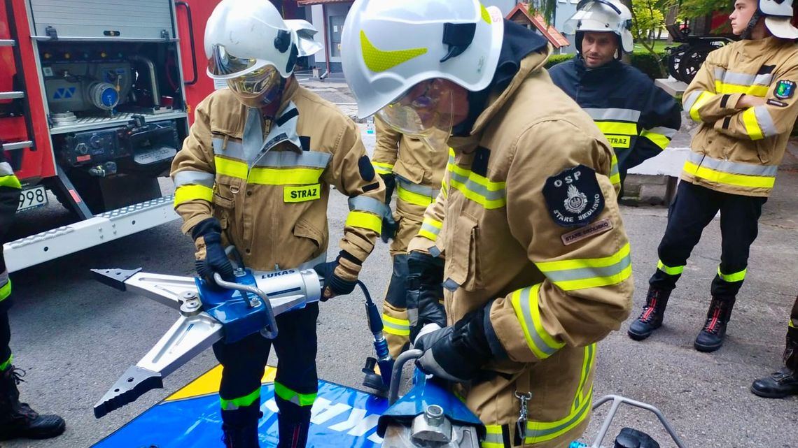 Strażacy-ochotnicy ćwiczą w pocie czoła