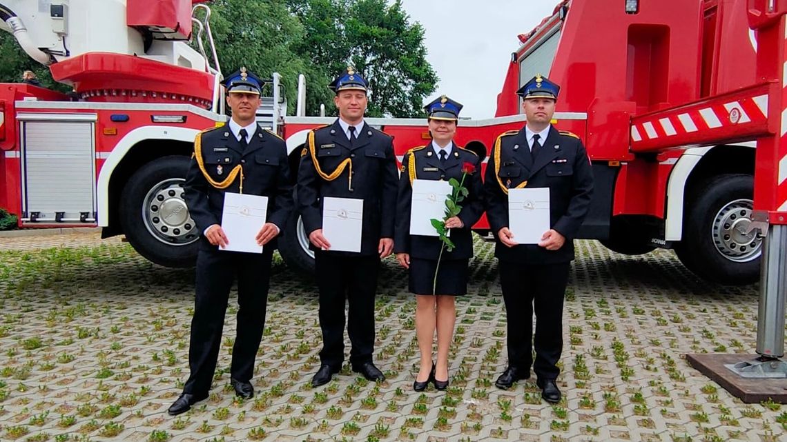 Strażacy z Braniewa ukończyli Szkołę Aspirantów PSP w Krakowie