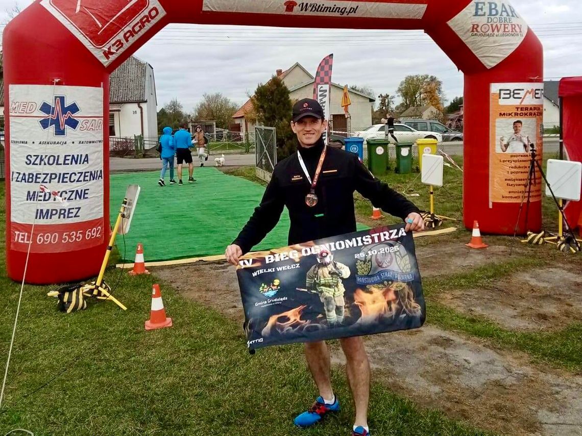 Strażak z Braniewa na podium Biegu Ogniomistrza Strażak z Braniewa na podium Biegu Ogniomistrza