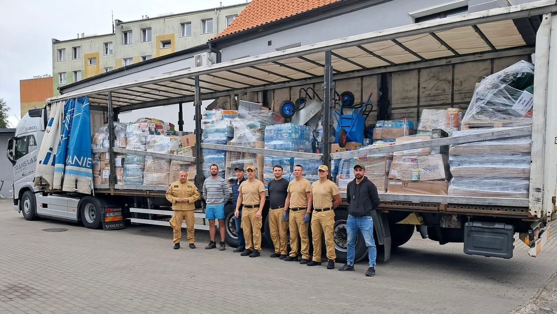 Z Braniewa wyruszył transport darów dla powodzian