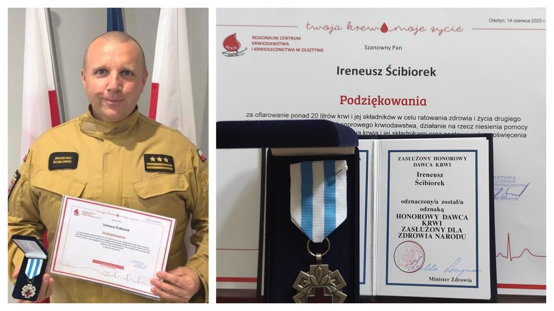 Zasłużony dla Zdrowia Narodu. Wyjątkowe wyróżnienie dla braniewskiego strażaka