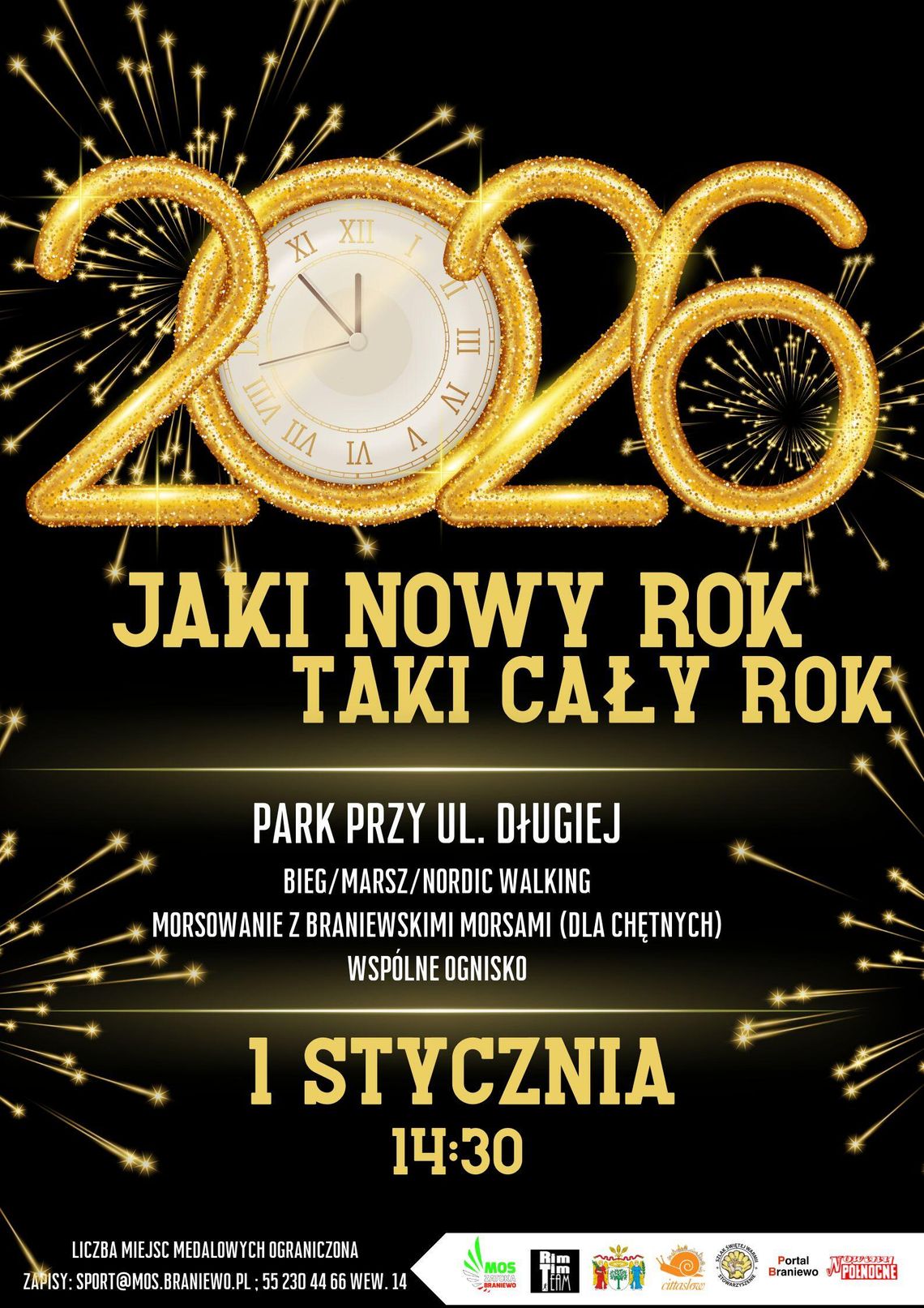 Aktywne powitanie Nowego Roku w Braniewie