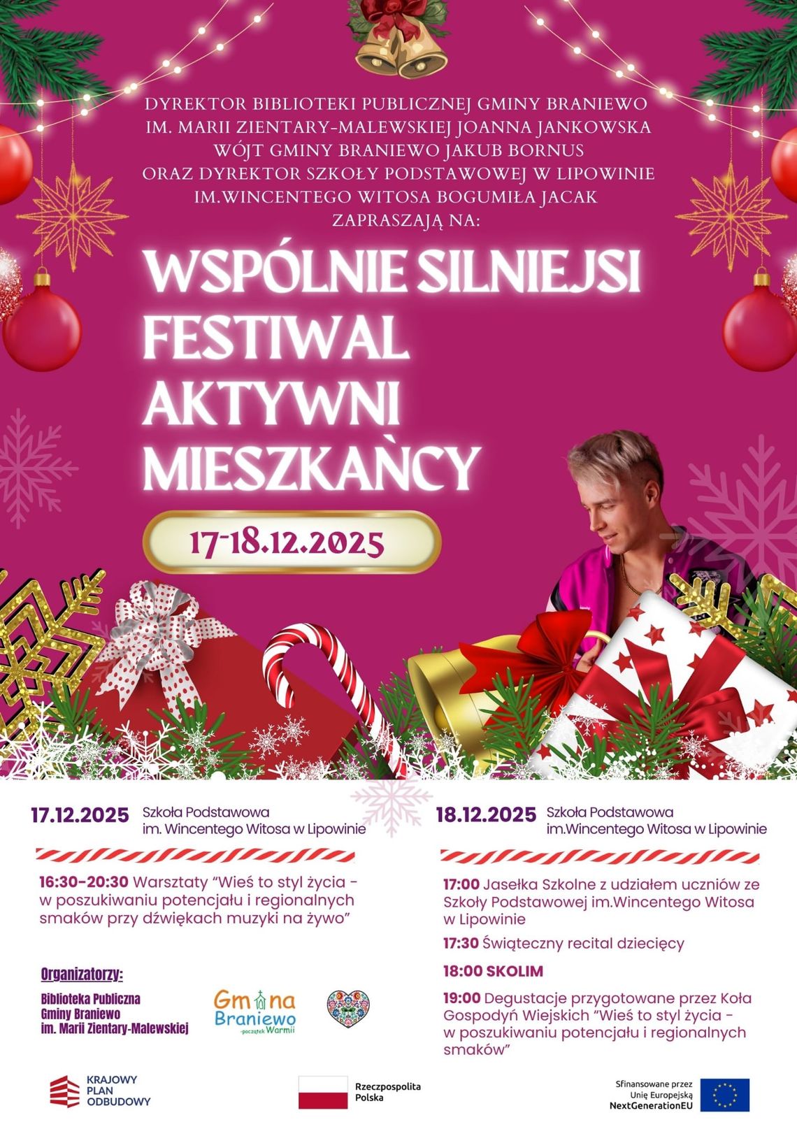 Świąteczny festiwal w Lipowinie