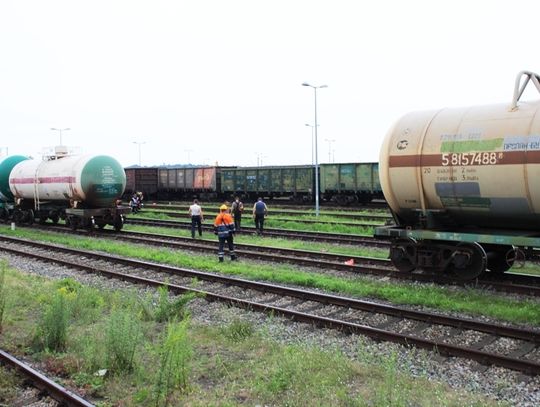 Wypadek na bocznicy kolejowej w Braniewie