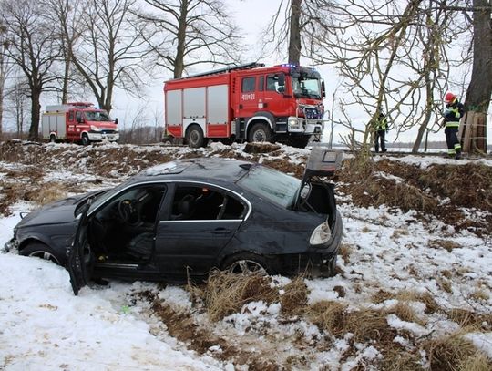 Wypadek BMW koło Maciejewa