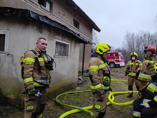 Pożar domu w Borowcu