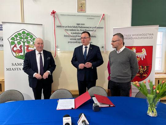 Podpisanie umowy na dofinansowanie termomodernizacji SP5 w Braniewie