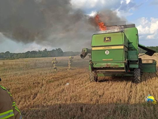 Pożar kombajnu