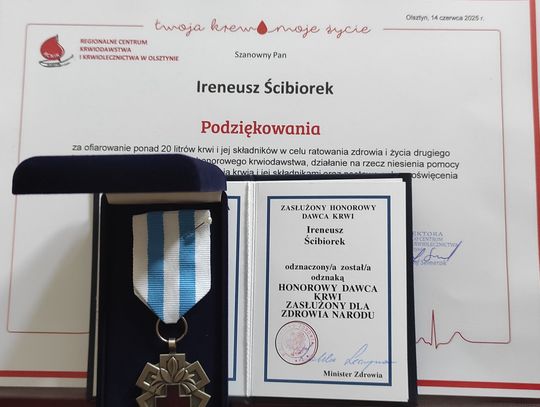 Odznaczenie dla Ireneusza Ścibiorka