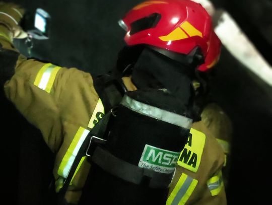 Pożar mieszkania na 9 Maja