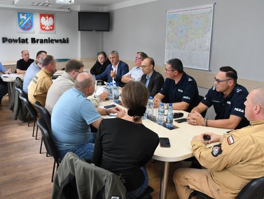 Posiedzenie Powiatowego Zespołu Zarządzania Kryzysowego
