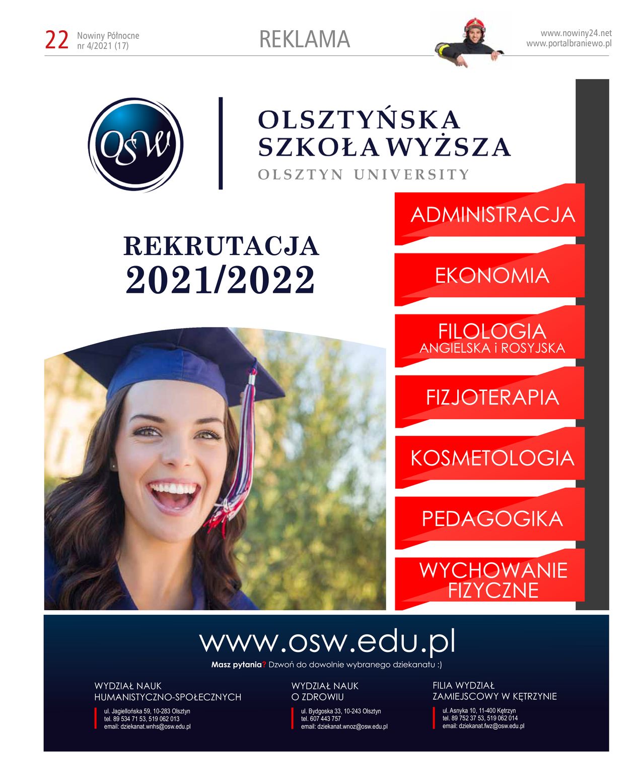 Nowiny Północne, 2021/04 - strona 22