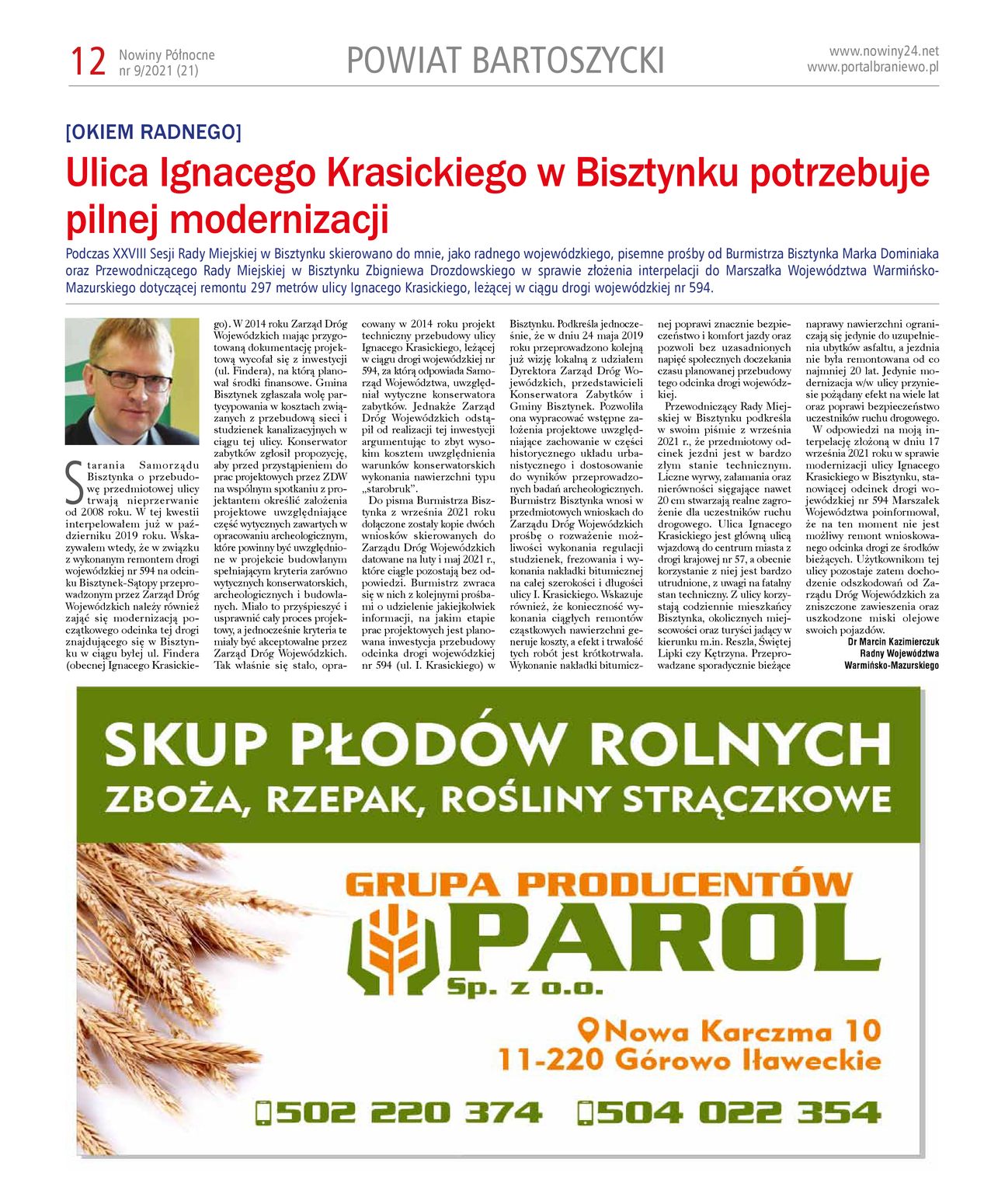 Nowiny Północne, 2021/09 - strona 12